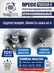 Пресс гидравлический 100 тонн с электроприводом, TS0502-3