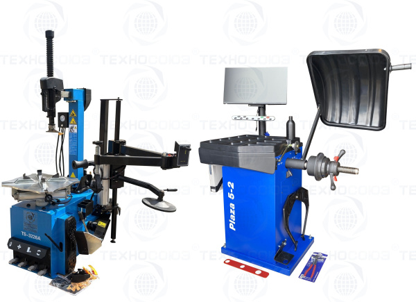 Комплект TS-3226A Автоматический шиномонтажный станок+Балансировочный станок Plaza 5-2