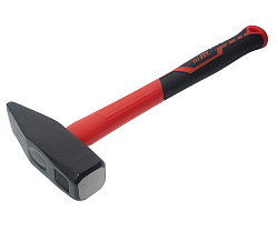 JTC-1659-15 МОЛОТОК 1.500КГ СЛЕСАРНЫЙ ФИБЕРГЛАСОВАЯ РУЧКА JTC